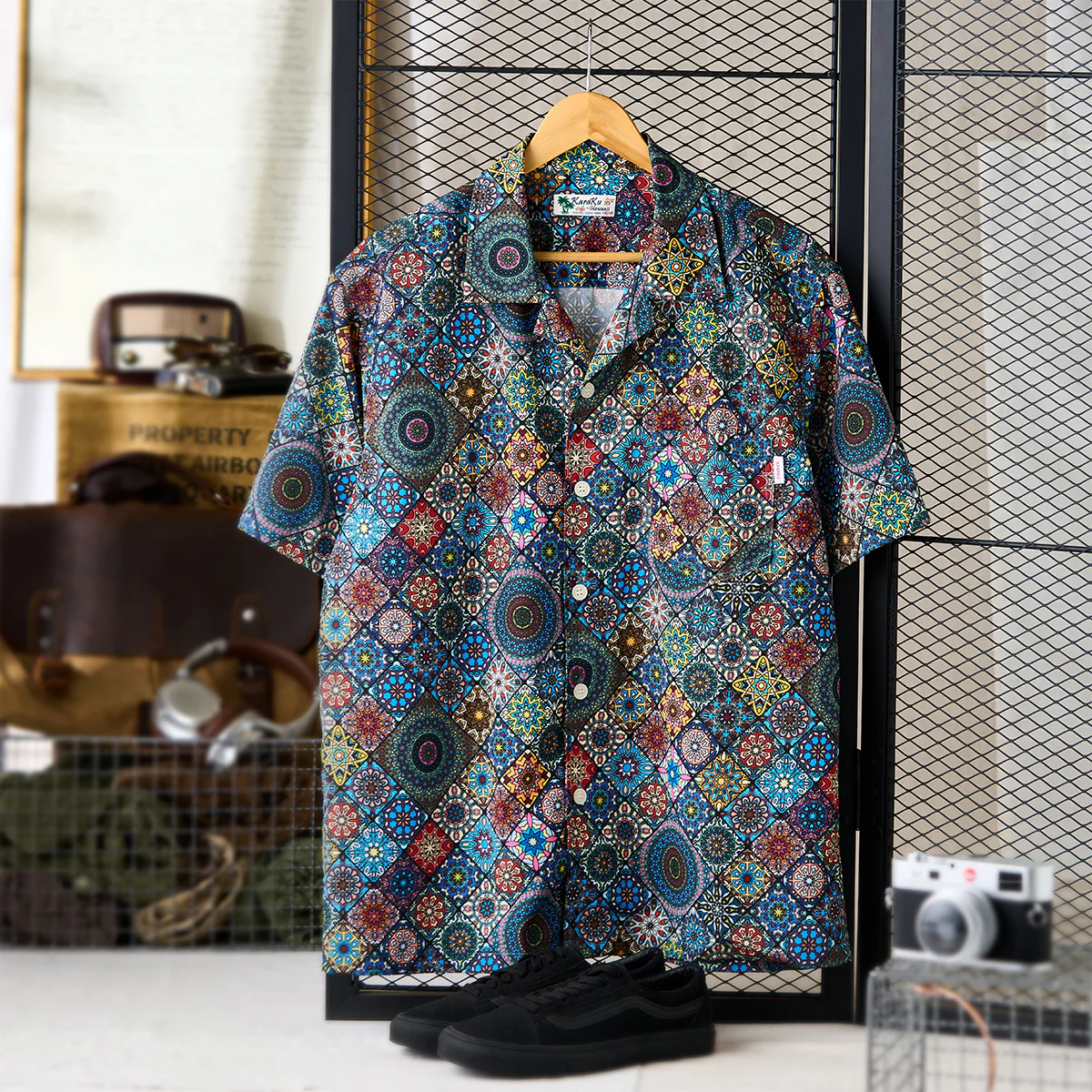HAWAII ALOHA 「夏の万華鏡」総柄アロハシャツ - Image 3