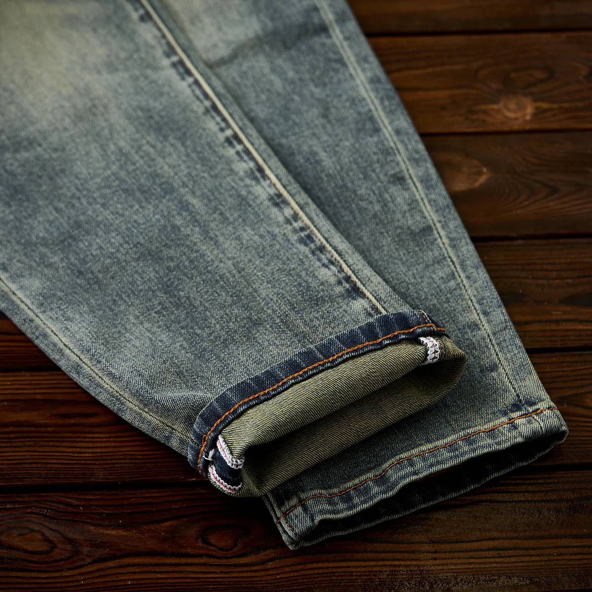 1970s　ウィスカー加工 ユーズド感デニムパンツ - Image 12