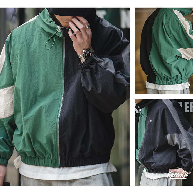 ダブルファスナーデザイン 配色切替 ジャケット - Image 19